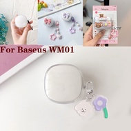 for Baseus E19 fashion Tulip Flower Case for Baseus Encok WM01 TWS /WM02 /E16 E19 E20  Bowie Earphon