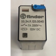 RELAY FINDER 125v 7A 250V 55.34.9.125.0040 14 Pins
