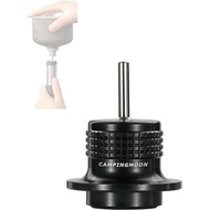 CAMPINGMOON Isobutane to Butane Lighters Torches Butane Fill Adapter Black BKZ38