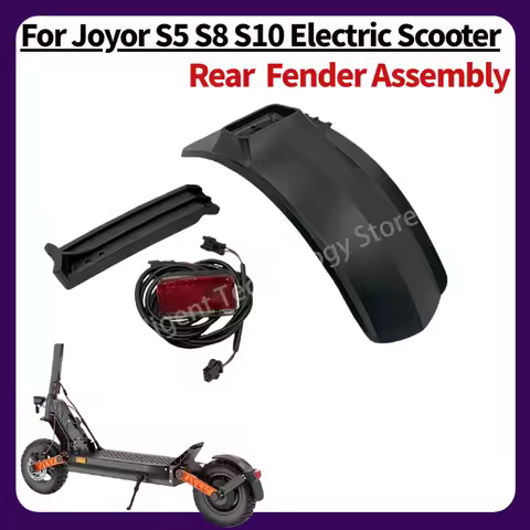 Original Rear Fender Taillight Assembly for JOYOR S5 S8 S10 Electric Scooter with Rear Mudguard And 