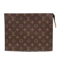 Like new Louis Vuitton Monogram Poche Toilette 26 M47542 clutch bag , Braun, LV 1585 [Pre-owned] LOU