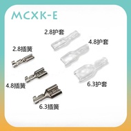 20Set Female Spade Connector 2.8 4.8 6.3 Crimp Terminal with Insulating Sleeves for Terminals 22-16A