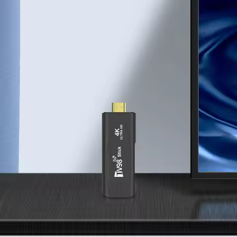 2.4G&5G Dual WiFi BT5.0 Smart TV Box Allwinner H313 Quad Core Android 12.1 TV Stick HD 4K 2K Voice R