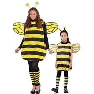 Ready stock New Year's Day Little Bee with Wings Funny Stage Play cos Four-Piece Set Children Adult 