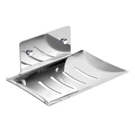 <DAISYG> Soap Holder Dish Drainer Stainless Steel Bathroom Wall-mounted Storage Case