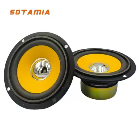 SOTAMIA 2Pcs 3 Inch Hifi Music Loudspeaker Mini Full Range Speaker 4 Ohm 15W DIY Hifi Stereo Music b