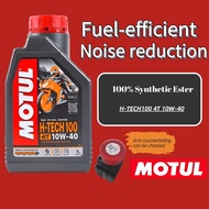 100% ORIGINAL MOTUL Motorcycle Engine Oil H-TECH100 10W-40 Fully Synthetic Maximize Motors Lifespan