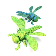 3d Printing Dragonfly Joint Wings Movable Simulation Three-Dimensional Model Figure Deformation Toy 