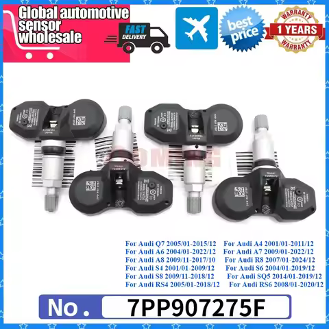 95560602100 Car TPMS Tire Pressure Sensor 7PP907275F For Audi A4 A6 A8 Q7 R8 Spyder Volkswagen Phaet