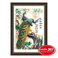Double Peacock embroidery ms 53280-sss