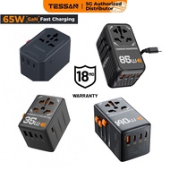 TESSAN - 28W to 140W Fast Charging Gan International Universal Travel Charger Adaptor with USB TypeC