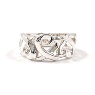 【日本直送 二手美品】8號 Tiffany & Co. 戒指指環 Triple Loving Heart Paloma Picasso