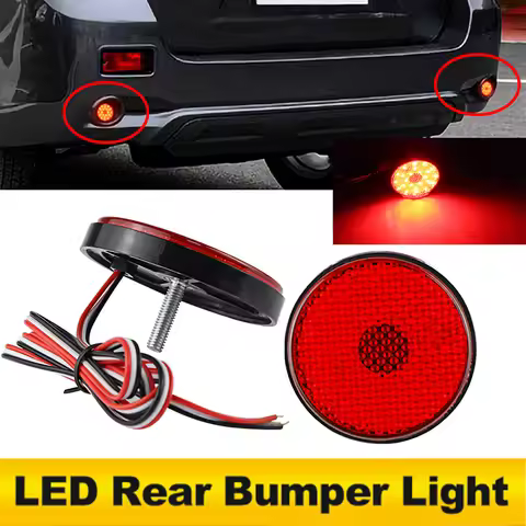 2pcs led Rear Bumper Reflector Light For Toyota Highlander 08-10 Sequoia Noah Fortuner For Mitsubith