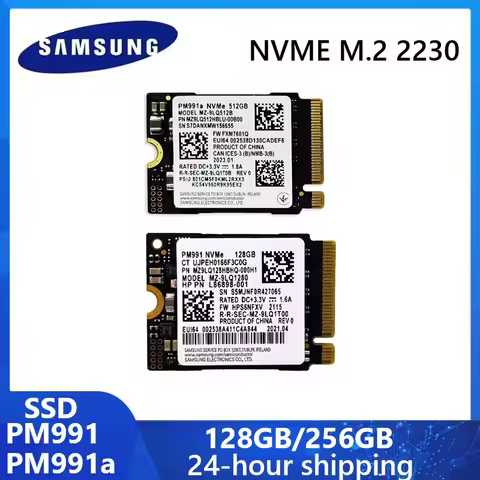 SAMSUNG PM991a PM991 SSD Internal Solid State Drive NVME M.2 2230 128GB Internal Storage SSD 256GB 1