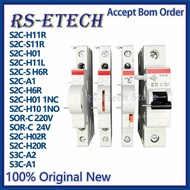 Original Circuit breaker S200 auxiliary S2C-H6R S2C-A2 trip unit signal auxiliary S2C-H11R S2C-S11R 