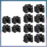 (UDOP) 12PCS Wall Mounted Mop Clips Holder Mop Organizer Rack Broom Hanger Holder Waterproof Bathroo