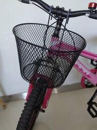 自行車籃子登山車車簍摺疊車電動車車筐前掛筐帶蓋子通用金屬菜籃子