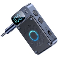 【Deal】 Bluetooth 5.4 2 In 1 Lcd Display Aux Bluetooth Car Adapter Wireless for TV Speakers
