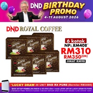 DND Royal Coffee + Sacha Inchi, Lingzhi & Ginseng (6 Kotak)