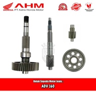 MESIN Gear Ratio Engine Gear Complete Set Honda ADV 160 Original AHM 23411 23421 23422 23430 K0W NA0