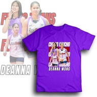 DEANNA WONG SHIRT - ChocoMucho Tshirt PVL Support Fan Shirt Purple Violet Shirt PVL Volleyball