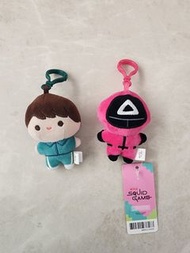 魷魚遊戲毛絨鑰匙扣