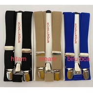 Men's Suspenders, 2.5cm Fit Up to XL