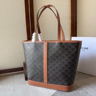 CELINE Cabas Tote Bag 手袋 中號 黃褐色