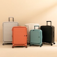 贈旅行十件組【ALAIN DELON】29吋 Aix 前開式頂規靜音輪行李箱