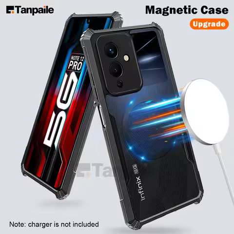 Ultra Thin Magnetic Case For Infinix Note 12 Pro 5G G96 12i 11 11S VIP Shockproof Wireless Charging 