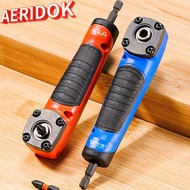 AERIDOK Electric Corner Screwdriver, Magnetic 90° Right Angle Right Angle Screwdriver,  Hex Shank Mu