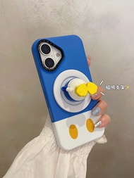 เคสโทรศัพท์มือถือลายการ์ตูน Donald Duck น่ารัก ดูดซับแม่เหล็ก ป้องกัน สำหรับ Apple 16promax iPhone 1