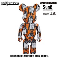 &lt;#大減價, 絕版2022年, 原價¥48,000円#&gt; Medicom Toy Be@rbrick Bearbrick BRANDALISM Banksy Monkey Sign 1000% Figure [班克斯]