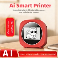AI Smart Voice Image Generator Printer Portable Mini Bluetooth Thermal Inkless Photo Printer