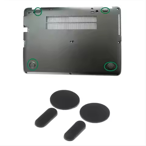 Exquisite- Rubber Feet Pad Set for HP Laptop Models 840, 745, 820, 725, 850, 755 G3 G4 - Bottom Cove