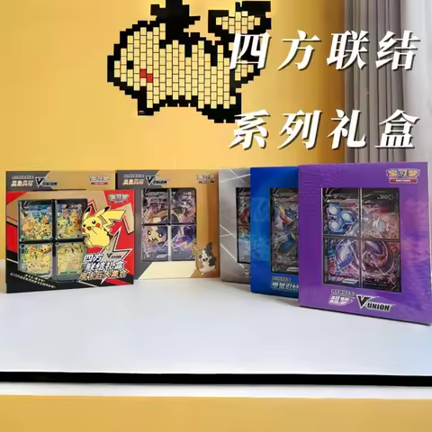 PokéMon Ptcg Card V-Union Gift Boxes Original Chinese Version Collectible Set Pikachu Mew-Two Morpek