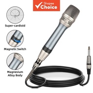 DM1200,,  Mikrofon Dinamik Super Kardioid DM1200 Badan Logam dengan Suis Hidup/Mati Magnetik