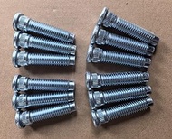 12PCS M14*2.0 Serrated Wheel Studs 610-542 15.9mm Knurl 61.5mm Length Replacement for 2009-2014 Ford