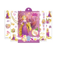 4 Sheet / Set Tangled Rapunzel Princess Temporary Waterproof Tattoo Sticker
