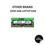 KINGSTON DDR3 DDR3L 4GB 1066MHz 1333MHz 1600MHz LAPTOP RAM