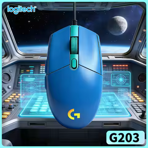 Logitech G203 Prodigy RGB Gaming Mouse Wired 200-8000 DPI 6 Buttons 1ms Response 1000Hz Polling Game