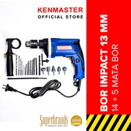 Kenmaster Bor Impact Drill 13MM With Box - Bor Listrik