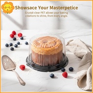 VASTJI Bakery Paaging Box 10Pcs 4 6 8 10 Inch Transparent Reusable Round Cake Boxes for Dessert Shop