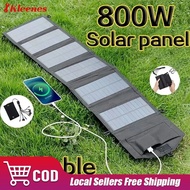 800W Foldable Solar Panel Portable 6-fold Solar Panels Charger USB 5V DC Full Time Power Solar P JHP