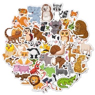 50Pcs/Set ❉ Forest Animals Series 02 Mini Kids Rewards Stickers ❉ DIY Fashion Waterproof Doodle Deca