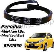 Fan Belt Myvi ICON Myvi Lagi Best 1.5cc Fan Belt 6PK1630 (9004A-91056) Perodua Myvi Icon,Myvi Lagi B