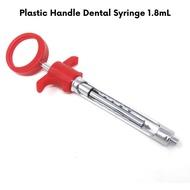 Dental Auto Passive Syringe 1.8ml Dental Aspirating Anesthetic Catridge Syringe with Red Plastic Han