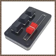 (JPTZ) RGB Mini 3 Keys Keyboard Bluetooth Copy Paste Keyboard Gaming Hotswap Macro Programming for P