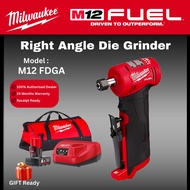Milwaukee M12 Right Angle Die Grinder SET / M12 FDGA / Cordless Grinder / Milwaukee Full Set