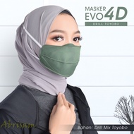 Abrisam Masker Evo 4D Drill Toyobbo - masker duckbill bisa dicuci - masker duckbill kain bisa dicuci - masker mulut anti virus - masker mulut hijab cantik - masker 3d - masker 3d kain - masker hijab motif cantik terbaru -
